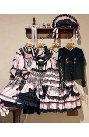 Mademoiselle Pearl Lace Figure Apron, Blouse, JSKs and OPs(Reservation/4 Colours/Full Payment Without Shipping)